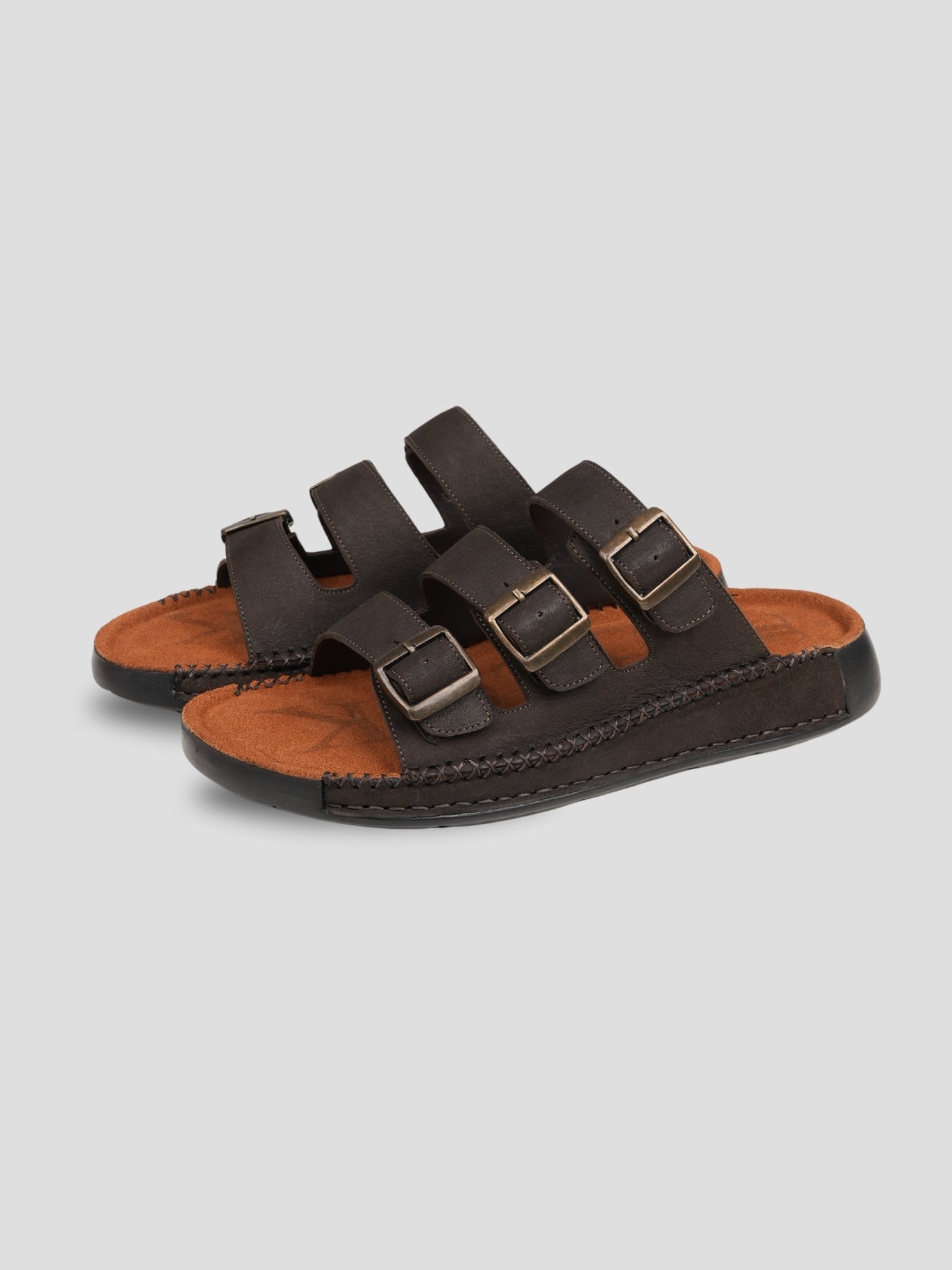 Ezok Men's Genuine Leather Sandals - Comfortable & Stylish Footwear